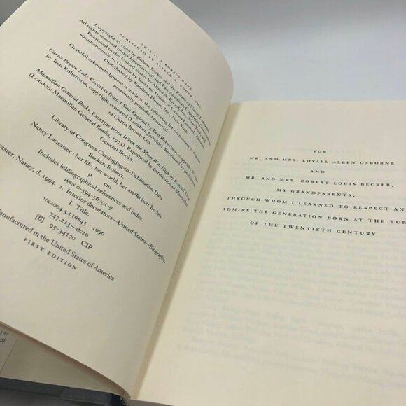 Vintage Nancy Lancaster Her Life Her World Her Art Robert Becker Hardback Book - Picture 9 of 14